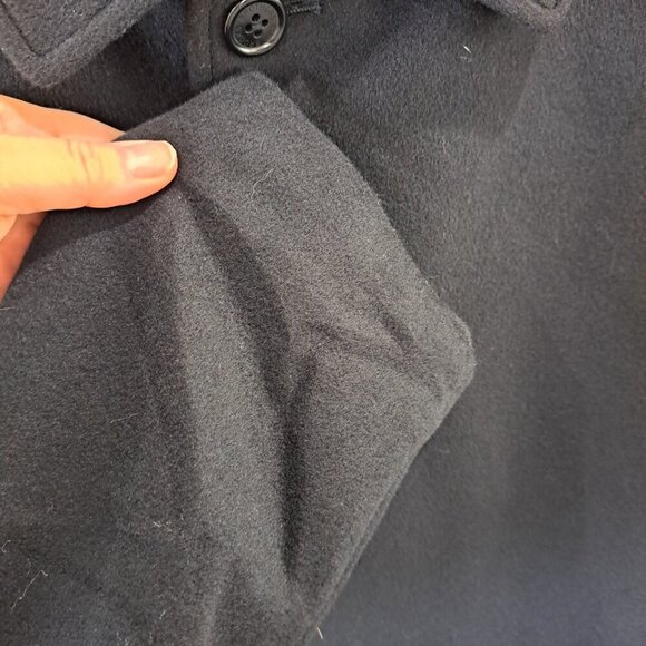Brooks Brothers 346 Men's Size 46 Long Black Cashmere Wool Blend Luxury Coat... - Picture 12 of 12